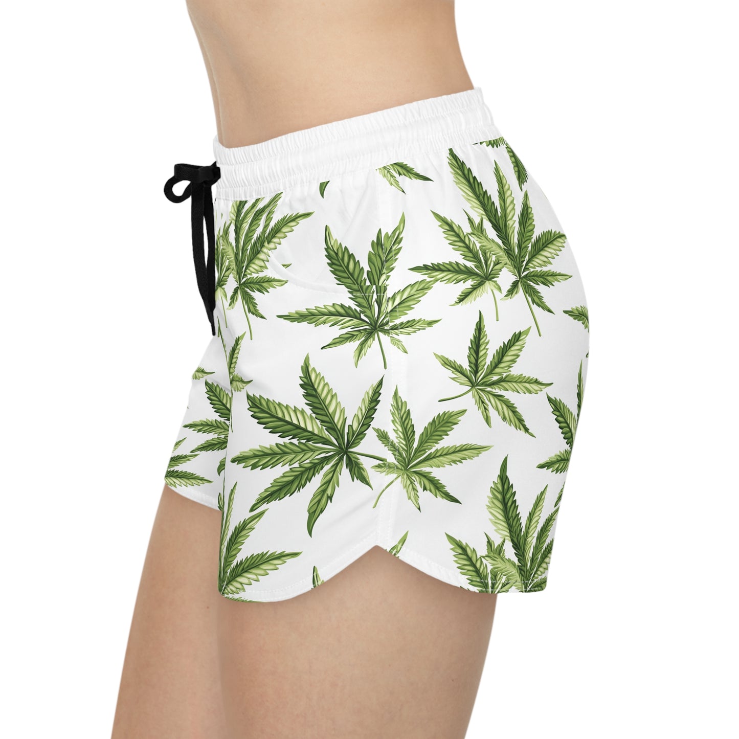 Women's Boho Leaf Print Shorts | Summer Chill, Beachwear, Festival Outfit, Casual Lounge, Vacation Essentials, Nature Lover