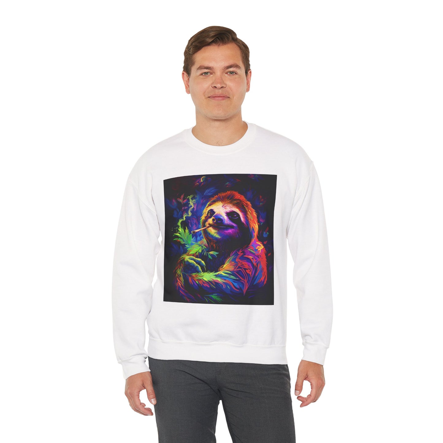 Vibrant Smoking Sloth