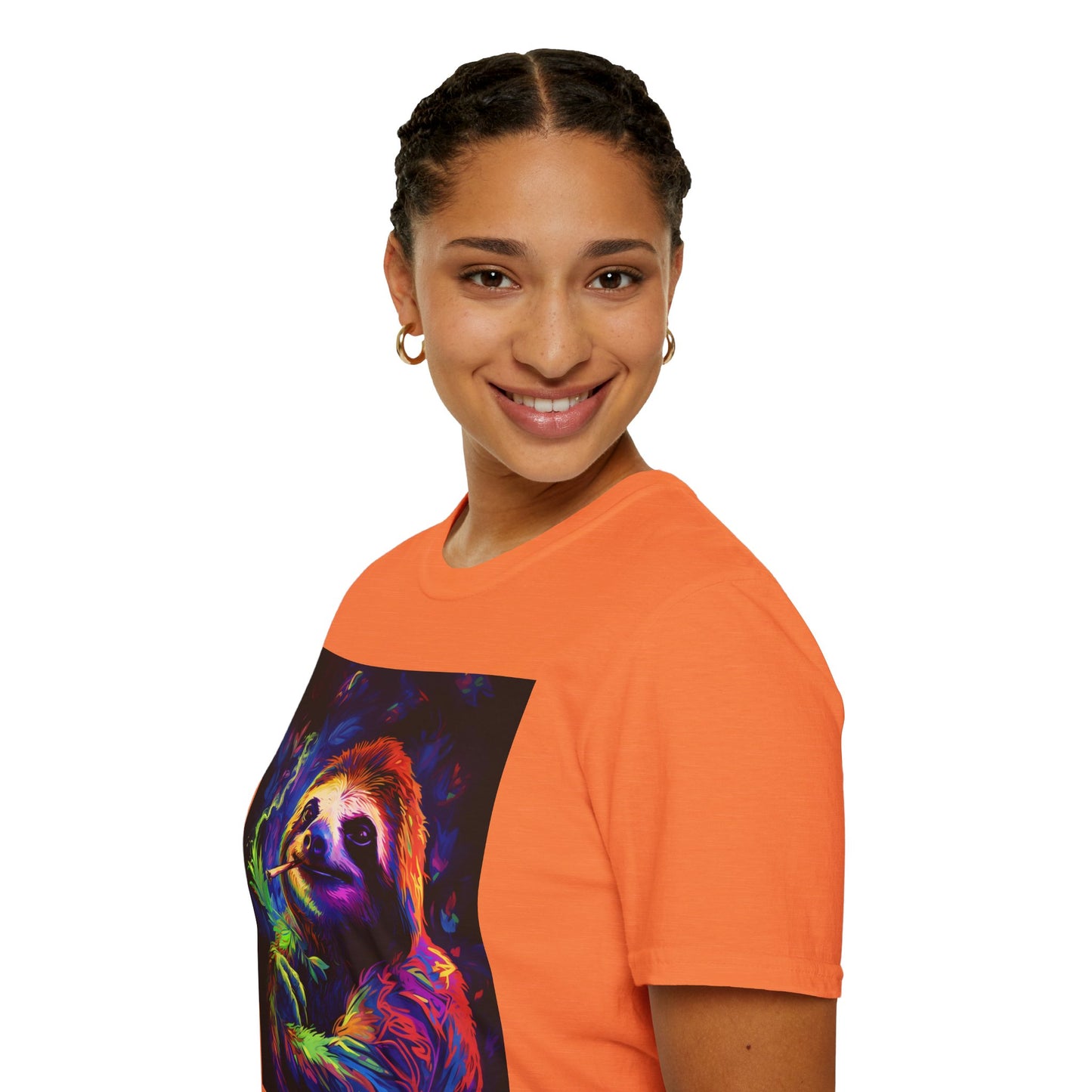 Vibrant Smoking Sloth