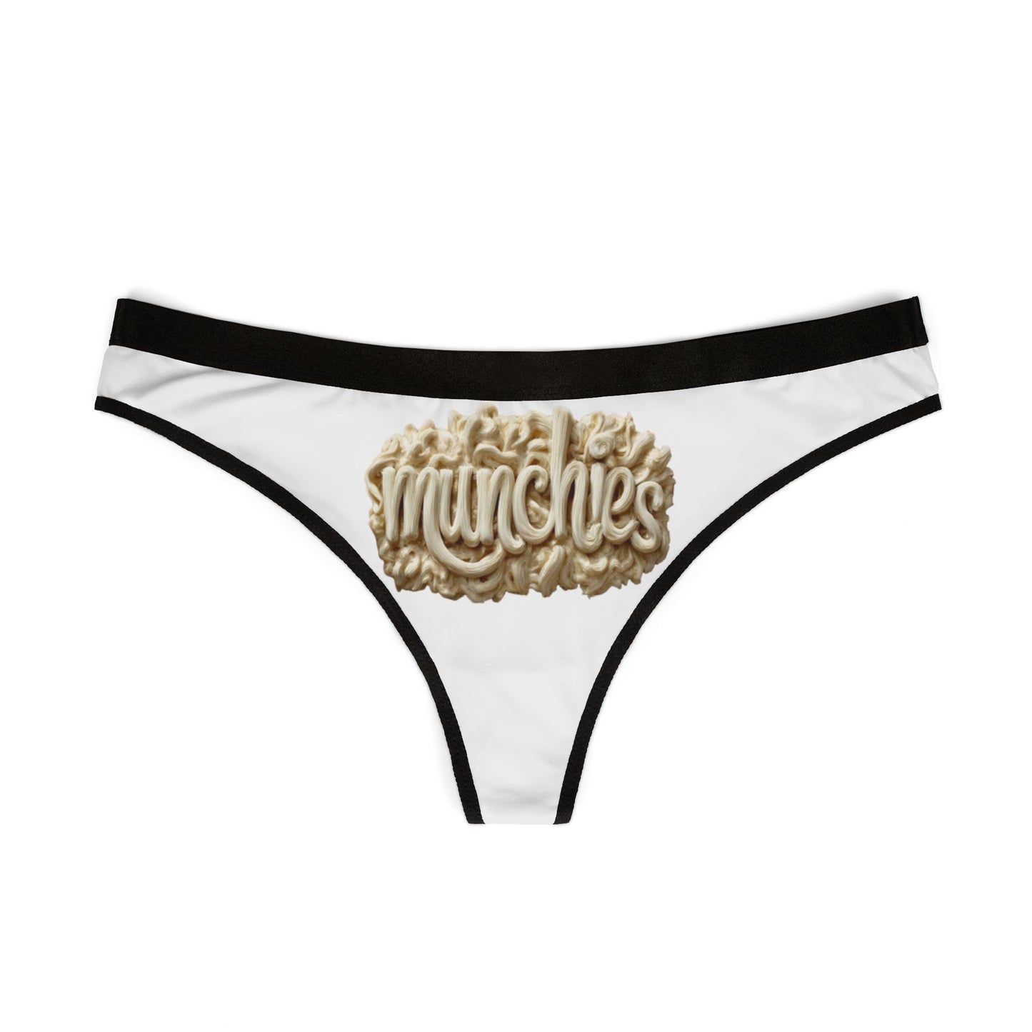 Sassy Women's Thongs - 'Munchies' Design, Cheeky Underwear, Cute Lingerie, Gifts for Her, Fun Bachelorette Party Favors