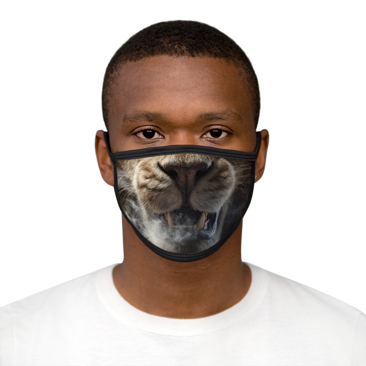 Smokin' Lion Face Mask