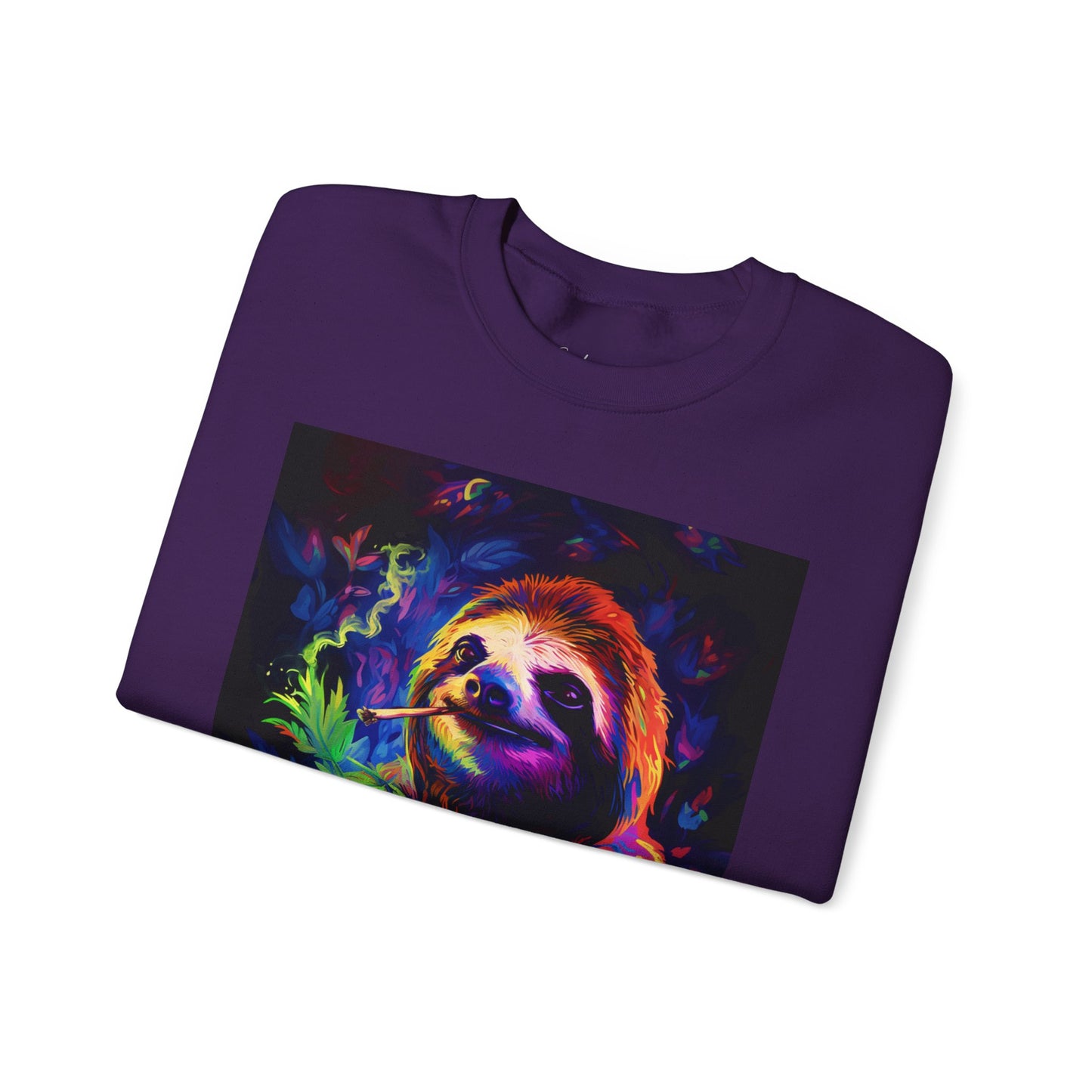Vibrant Smoking Sloth