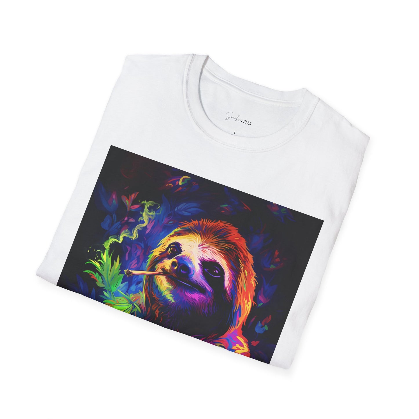 Vibrant Smoking Sloth