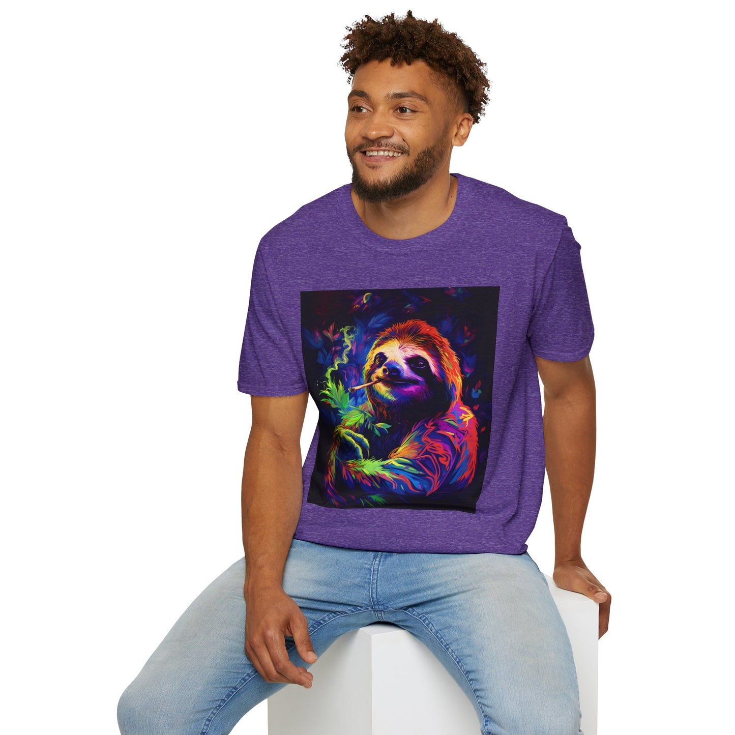 Vibrant Smoking Sloth