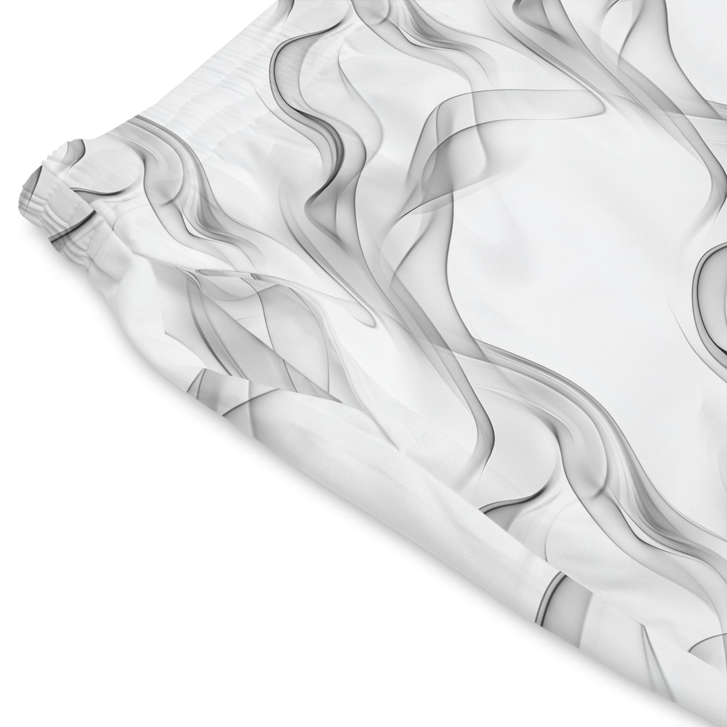 Men's Elastic Beach Shorts - Stylish Wave Design for Summer Fun