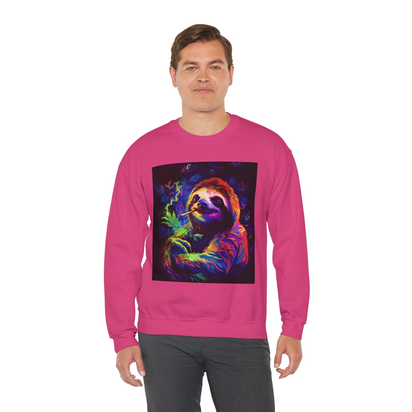 Vibrant Smoking Sloth