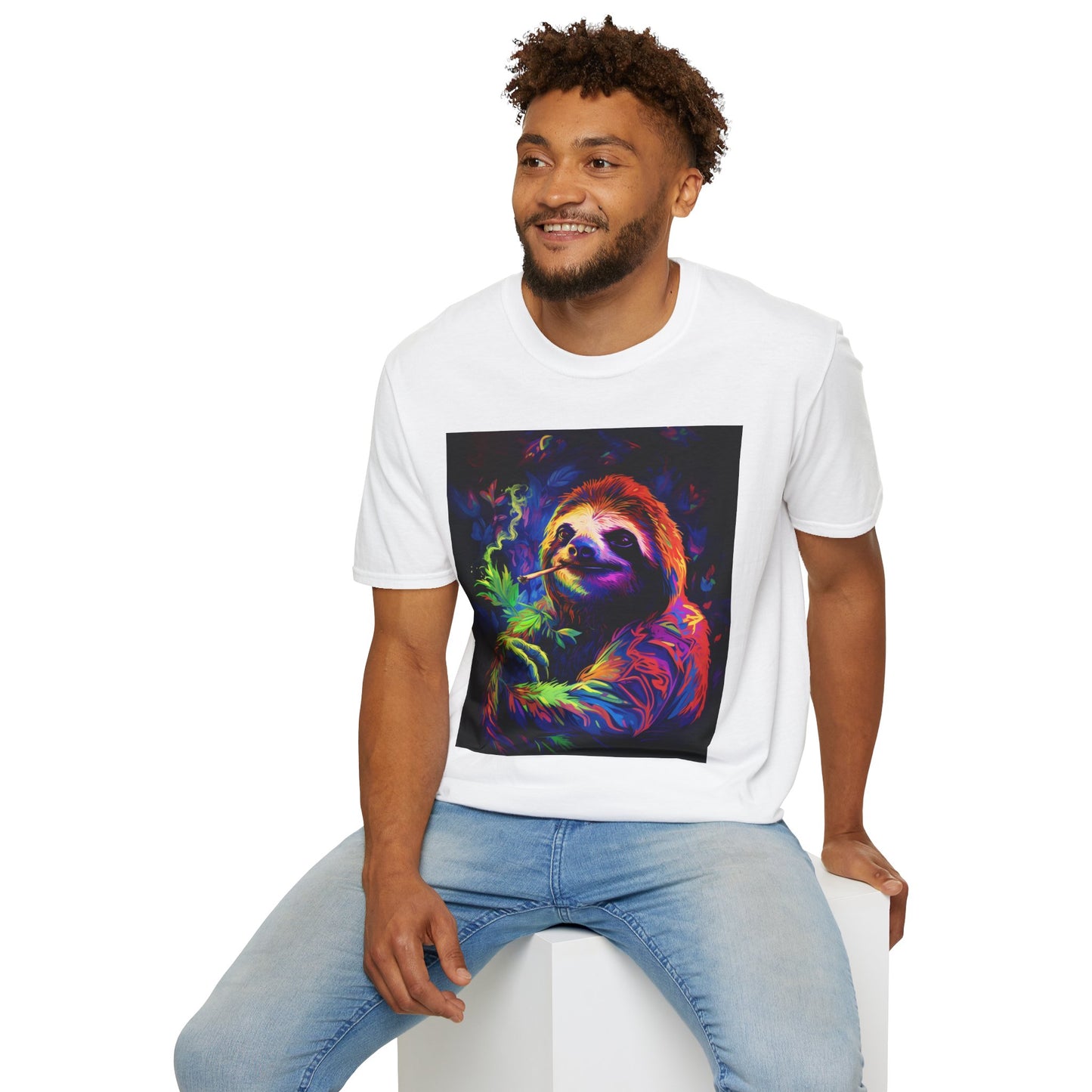 Vibrant Smoking Sloth
