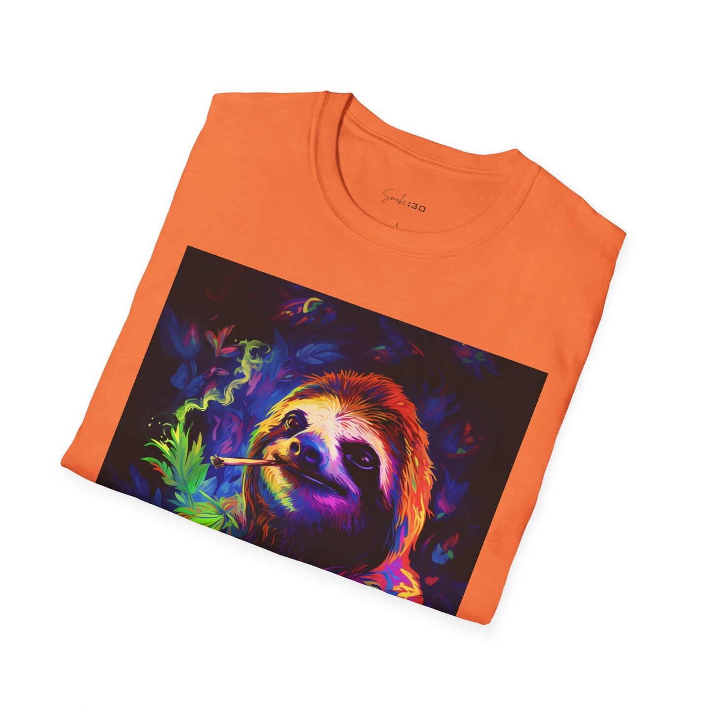 Vibrant Smoking Sloth