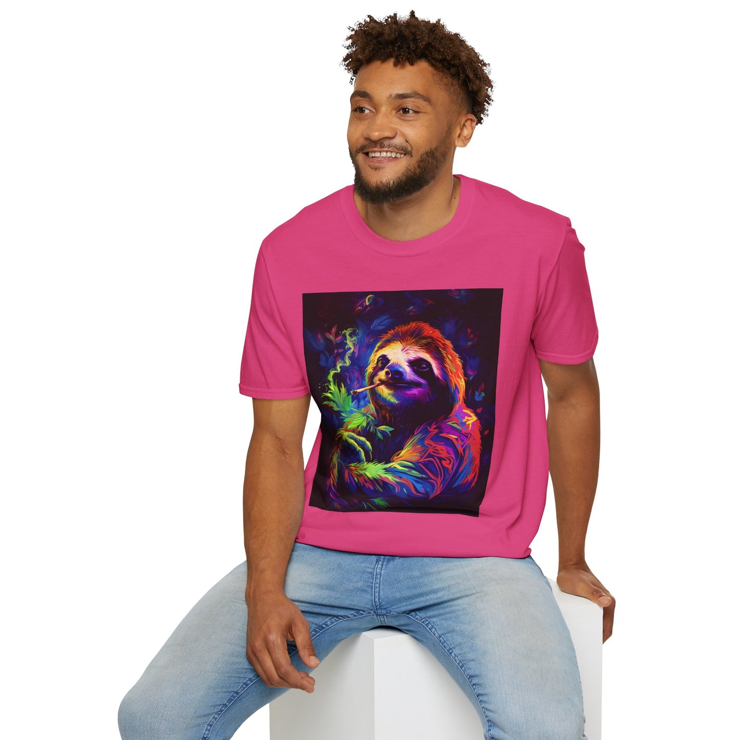 Vibrant Smoking Sloth