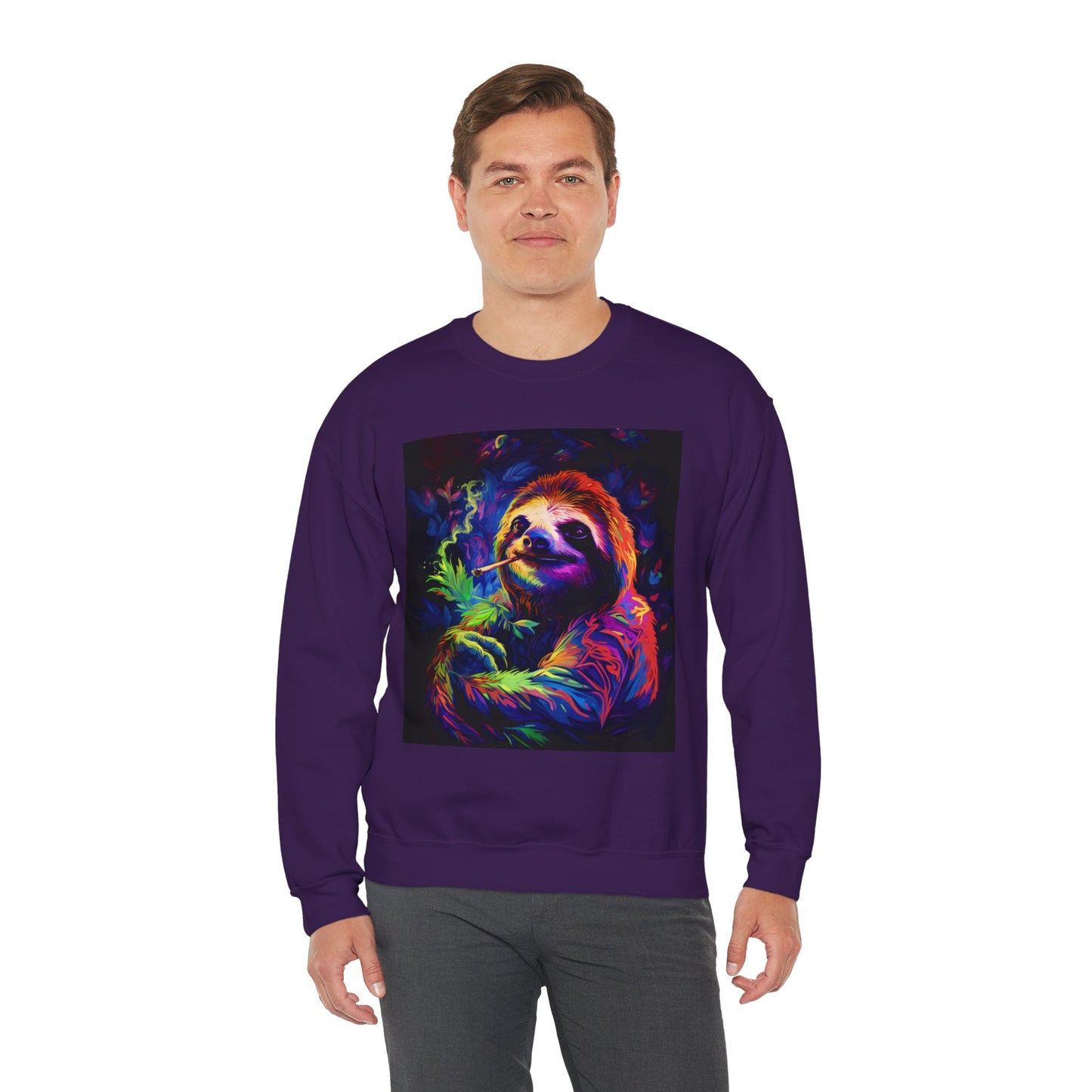 Vibrant Smoking Sloth