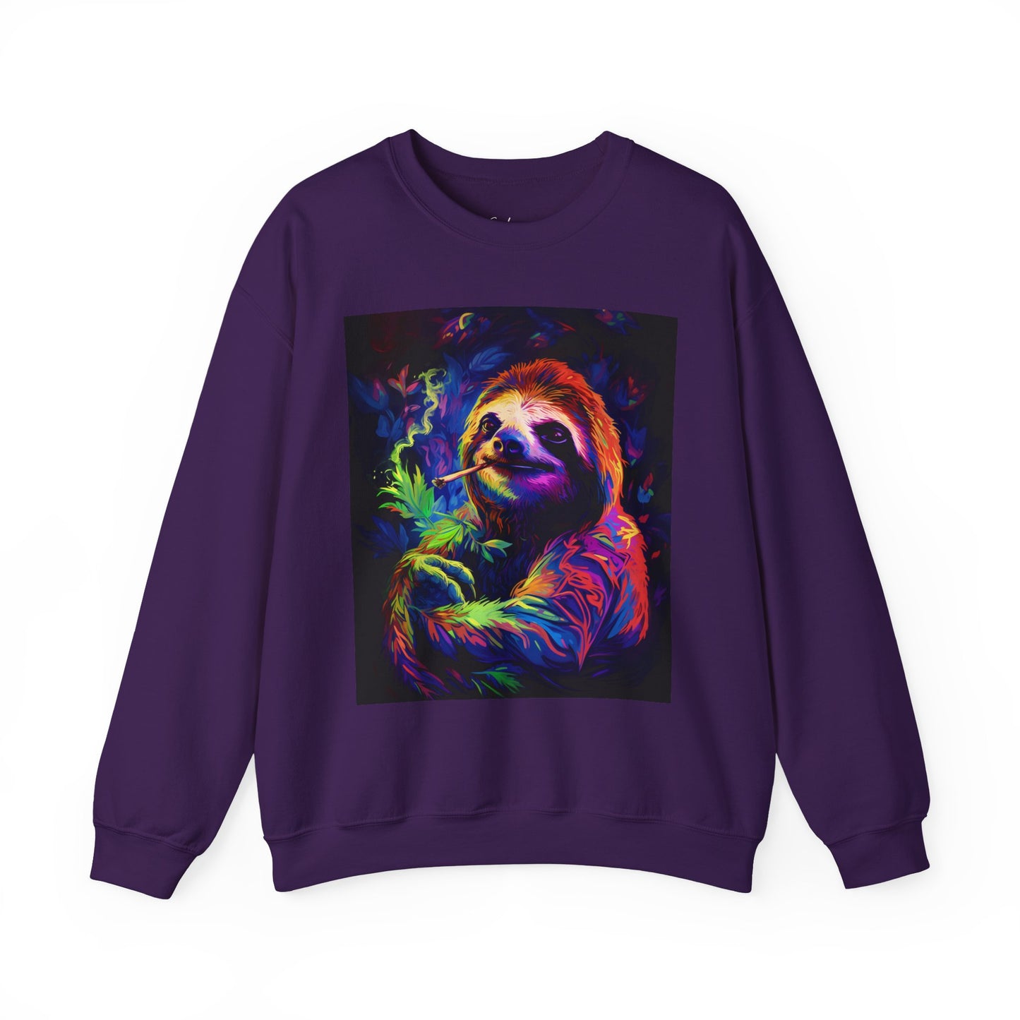 Vibrant Smoking Sloth