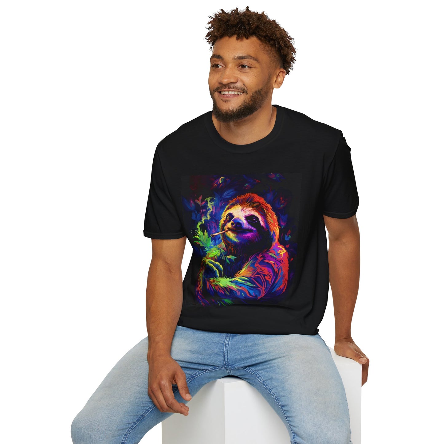 Vibrant Smoking Sloth