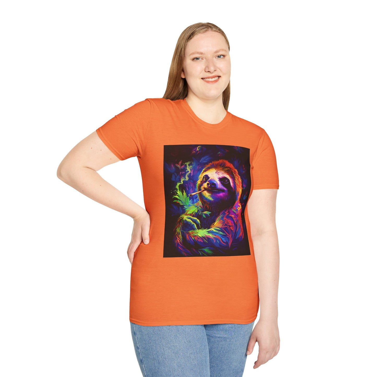 Vibrant Smoking Sloth