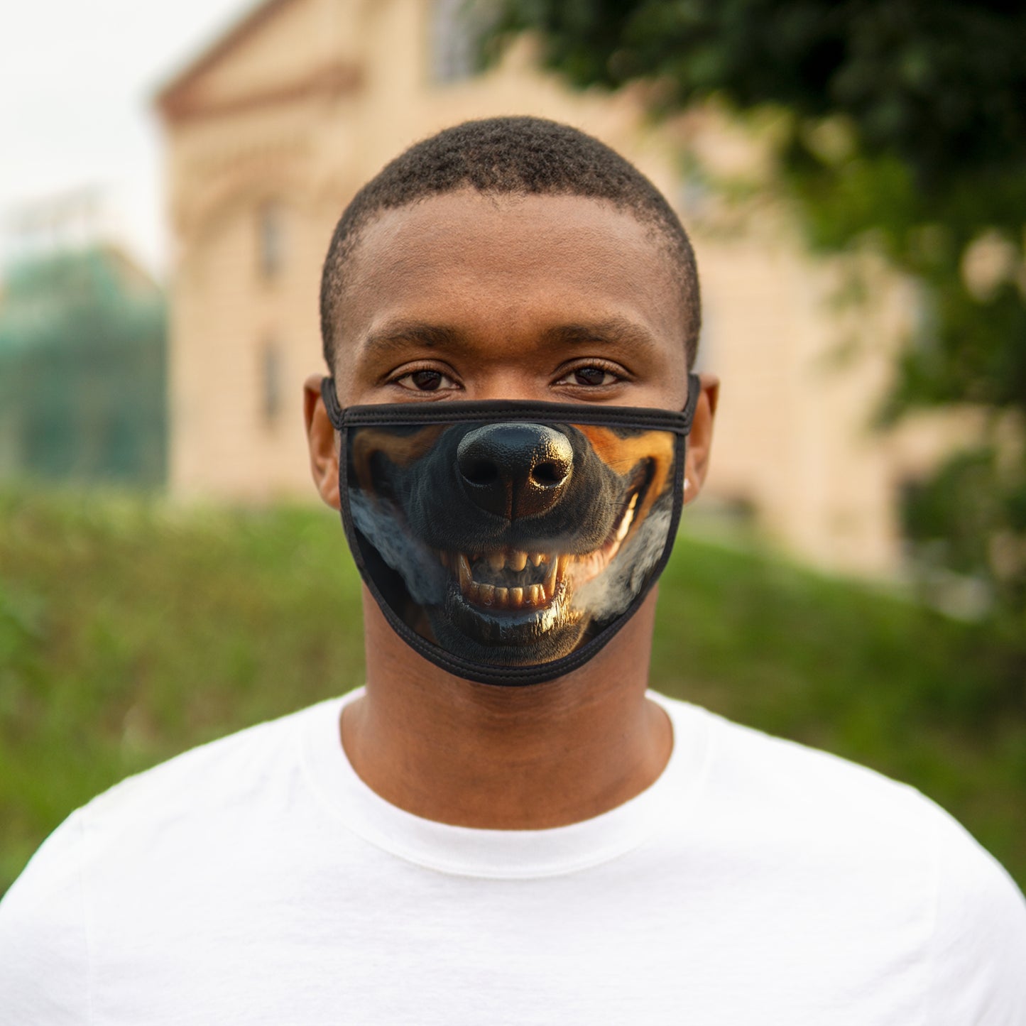 Smokin' Rottweiler Face Mask