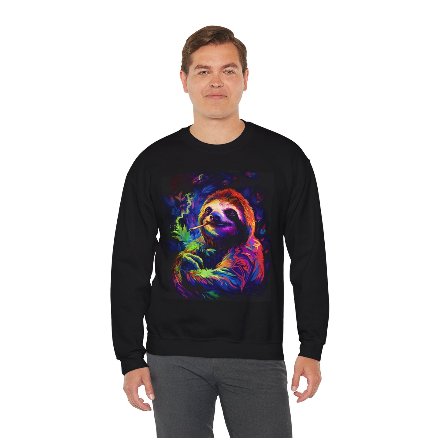Vibrant Smoking Sloth