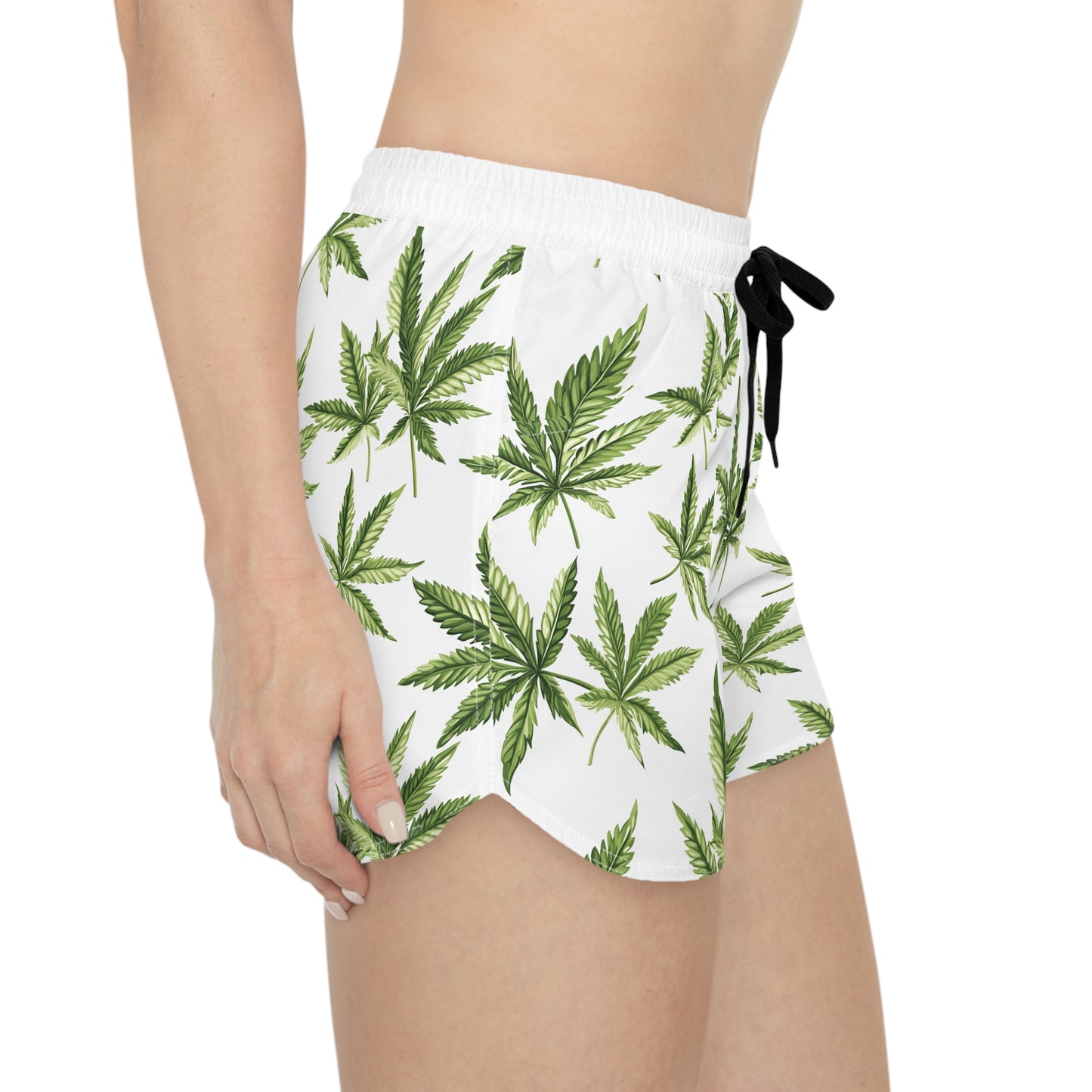 Women's Boho Leaf Print Shorts | Summer Chill, Beachwear, Festival Outfit, Casual Lounge, Vacation Essentials, Nature Lover