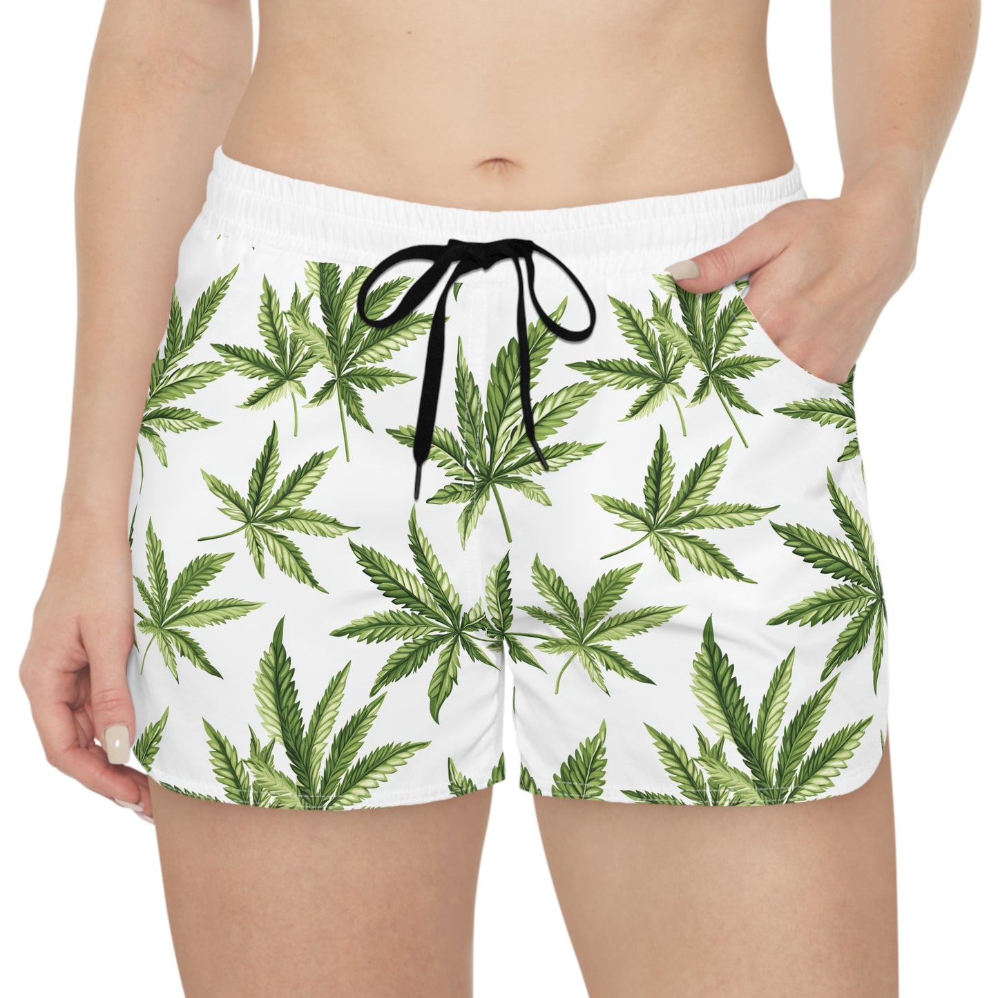 Women's Boho Leaf Print Shorts | Summer Chill, Beachwear, Festival Outfit, Casual Lounge, Vacation Essentials, Nature Lover